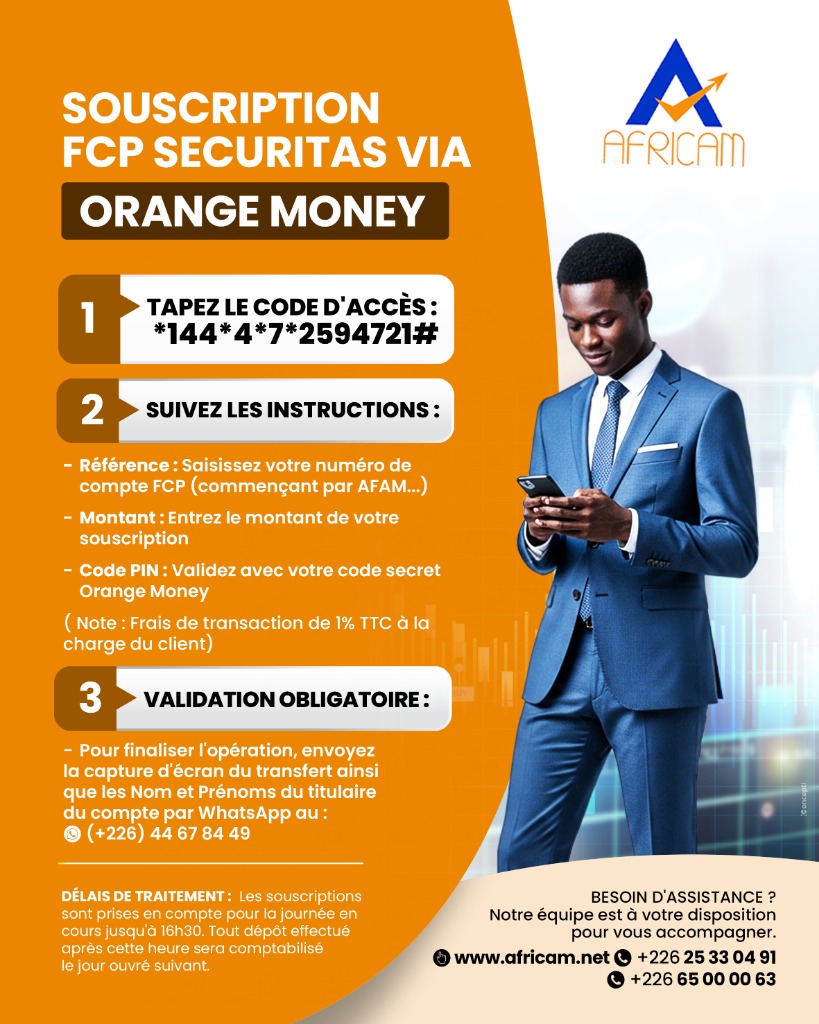 Souscription FCP SECURITAS via Orange Money